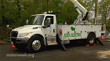 electric utility bucket truck