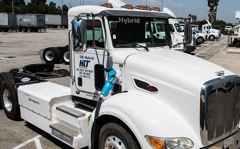 hybrid electric semi tractor charging